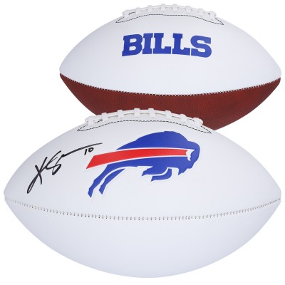 Khalil Shakir Buffalo Bills Autographed Fanatics Authentic Franklin White Panel Football