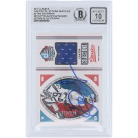 Eric Dickerson Los Angeles Rams Autographed 2017 Panini Classics Canton Collection Blue Relic #HOF-ED #/299 Beckett Fanatics Witnessed Authenticated 10 Card