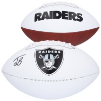 Jack Bech Las Vegas Raiders Autographed Fanatics Authentic Franklin White Panel Football