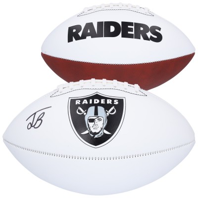 Jack Bech Las Vegas Raiders Autographed Fanatics Authentic Franklin White Panel Football