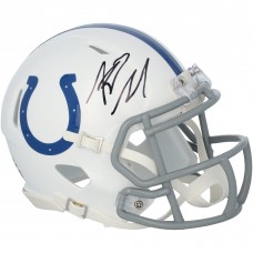 Riley Leonard Indianapolis Colts Autographed Fanatics Authentic Riddell Speed Mini Helmet