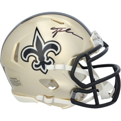 Tyler Shough New Orleans Saints Autographed Fanatics Authentic Riddell Speed Mini Helmet