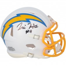 Tre Harris Los Angeles Chargers Autographed Fanatics Authentic Riddell Speed Mini Helmet