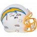 Tre Harris Los Angeles Chargers Autographed Fanatics Authentic Riddell Speed Mini Helmet