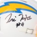 Tre Harris Los Angeles Chargers Autographed Fanatics Authentic Riddell Speed Mini Helmet