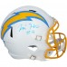 Tre Harris Los Angeles Chargers Autographed Fanatics Authentic Riddell Speed Replica Helmet