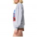 WoNew York Giants Terez Gray Technicolor Oversized Sweatshirt
