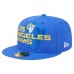 Бейсболка Los Angeles Rams New Era Overlap Wordmark 59FIFTY - Royal
