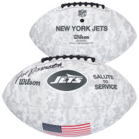 Joe Namath New York Jets Autographed Fanatics Authentic 2024 Salute To Service Wilson Football