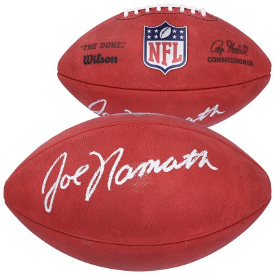Joe Namath New York Jets Autographed Fanatics Authentic Wilson Duke Full Color Football