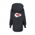 WoKansas City Chiefs Jill Martin Black Oversized Hooded Lounger