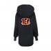 Женская Cincinnati Bengals Jill Martin Black Oversized Hooded Lounger