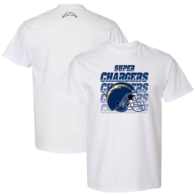 Unisex Los Angeles Chargers The Wild Collective White Super Chargers Scoop Neck T-Shirt