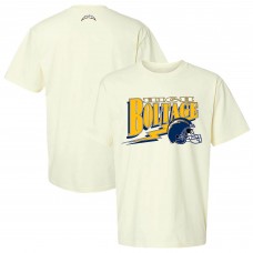 Unisex Los Angeles Chargers The Wild Collective Cream Super Chargers Scoop Neck T-Shirt