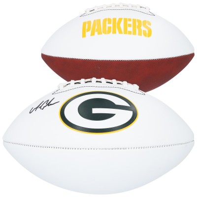 Matthew Golden Green Bay Packers Autographed Fanatics Authentic Franklin White Panel Football