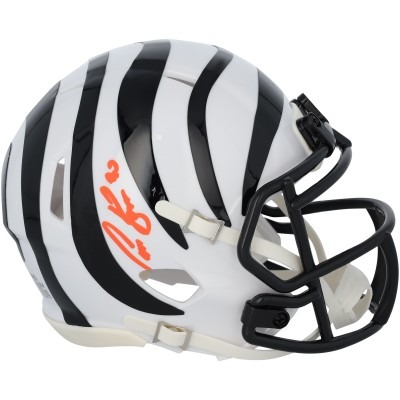 Chase Brown Cincinnati Bengals Autographed Fanatics Authentic Riddell 2022 Alternate Speed Mini Helmet