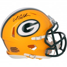 Matthew Golden Green Bay Packers Autographed Fanatics Authentic Riddell Speed Mini Helmet