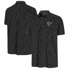 Atlanta Falcons Antigua Black Lush Polo Atlanta Falcons Antigua Black Lush Polo
