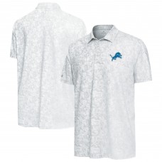 Detroit Lions Antigua White Lush Polo