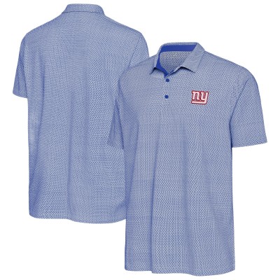New York Giants Antigua Royal/White Intersect Polo