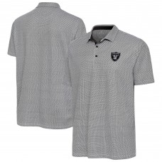 Las Vegas Raiders Antigua Black/White Intersect Polo Las Vegas Raiders Antigua Black/White Intersect Polo