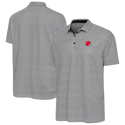 Cleveland Browns Antigua Black/White Intersect Polo