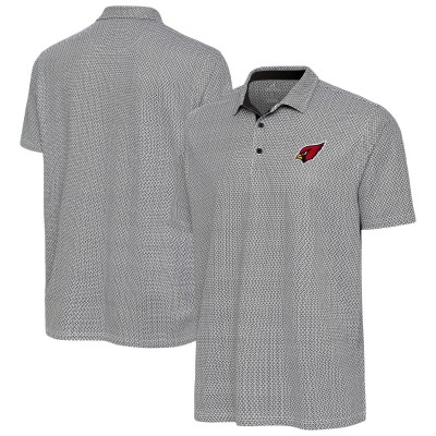 Arizona Cardinals Antigua Black/White Intersect Polo