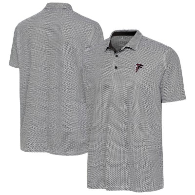 Atlanta Falcons Antigua Black/White Intersect Polo