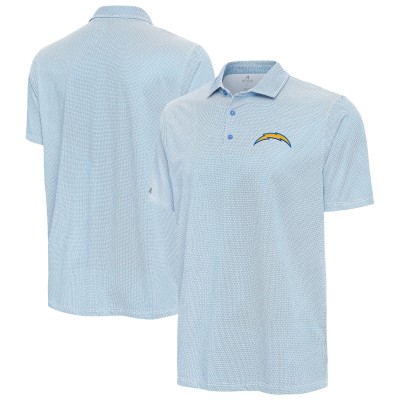 Los Angeles Chargers Antigua Powder Blue/White Pave Polo