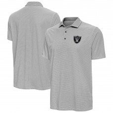 Las Vegas Raiders Antigua Black/White Pave Polo Las Vegas Raiders Antigua Black/White Pave Polo