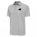 Carolina Panthers Antigua Black/White Pave Polo