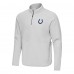 Indianapolis Colts Antigua Gray Step Up Quarter-Zip Pullover