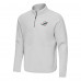 Miami Dolphins Antigua Gray Step Up Quarter-Zip Pullover