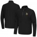 Minnesota Vikings Antigua Black Step Up Quarter-Zip Pullover