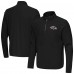 Baltimore Ravens Antigua Black Step Up Quarter-Zip Pullover