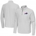Buffalo Bills Antigua Gray Step Up Quarter-Zip Pullover