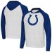 Indianapolis Colts Antigua Heather Gray/Heather Royal Urgent Raglan Pullover Hoodie Indianapolis Colts Antigua Heather Gray/Heather Royal Urgent Raglan Pullover Hoodie