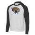 Jacksonville Jaguars Antigua Heather Gray/Black Urgent Raglan Pullover Hoodie
