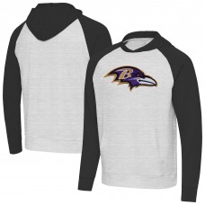 Толстовка Baltimore Ravens Antigua Heather Gray/Black Urgent Raglan