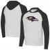 Толстовка Baltimore Ravens Antigua Heather Gray/Black Urgent Raglan