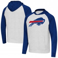 Толстовка Buffalo Bills Antigua Heather Gray/Heather Royal Urgent Raglan