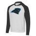Толстовка Carolina Panthers Antigua Heather Gray/Black Urgent Raglan