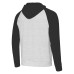 Толстовка Carolina Panthers Antigua Heather Gray/Black Urgent Raglan