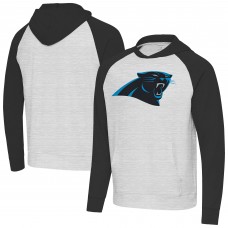 Толстовка Carolina Panthers Antigua Heather Gray/Black Urgent Raglan