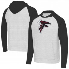 Толстовка Atlanta Falcons Antigua Heather Gray/Black Urgent Raglan