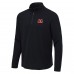Cincinnati Bengals Antigua Heather Black Sync Tri-Blend Quarter-Zip Pullover