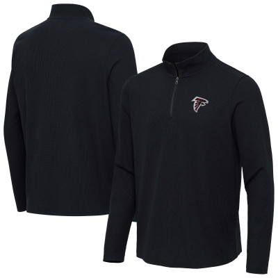 Пуловер Atlanta Falcons Antigua Heather Black Sync Tri-Blend