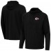 Kansas City Chiefs Antigua Black Connected Quarter-Zip Pullover Hoodie