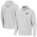 Miami Dolphins Antigua Gray Connected Quarter-Zip Pullover Hoodie Miami Dolphins Antigua Gray Connected Quarter-Zip Pullover Hoodie