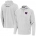 New York Giants Antigua Gray Connected Quarter-Zip Pullover Hoodie New York Giants Antigua Gray Connected Quarter-Zip Pullover Hoodie
